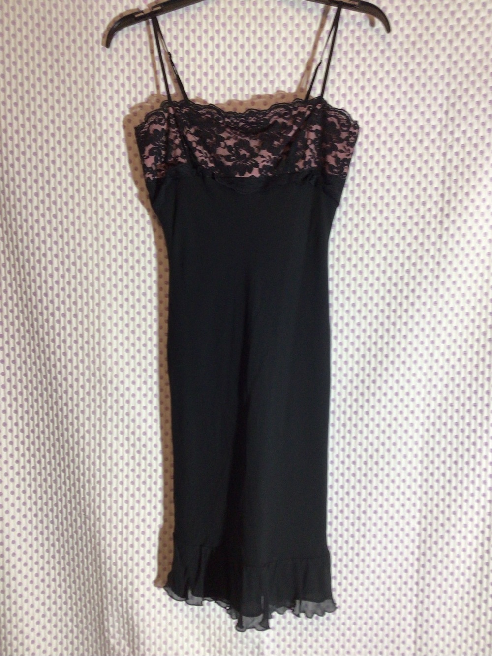 Vintage Y2K Express Black and Pink Dress